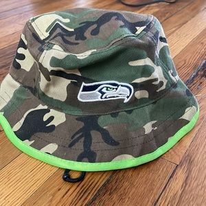 New Camo Seahawks Bucket Hat